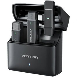 Vention NCAB0 Micrófono inalámbrico con clip USB tipo C - 2 unidades con receptor